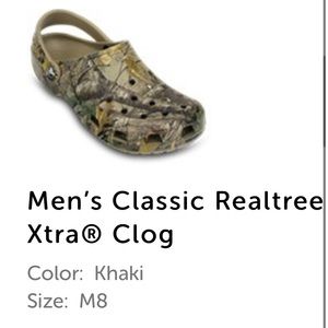 Brand new camo crocs